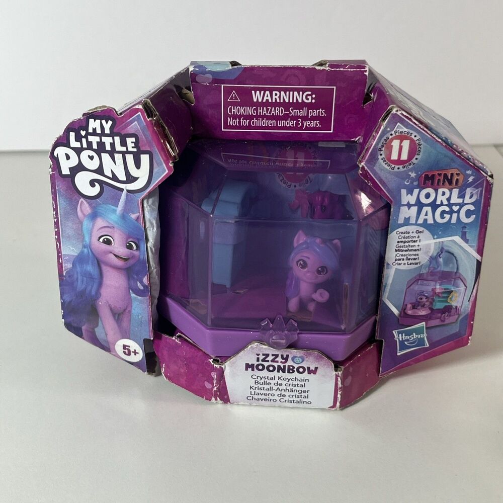 My Little Pony Mini World Magic Crystal Keychain Izzy Moonbow Playset New Rare